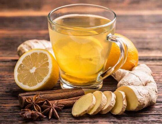 Té con jengibre, limón, canela y clavo para erecciones duraderas